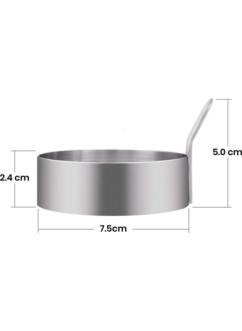 Nar Kalıp - Narkalıp Round Omelet and Crepe Baking Mold 4 Pieces Width-7.5cm - Image 1