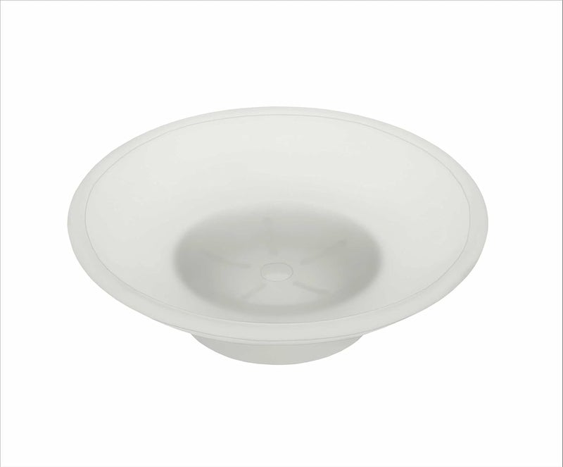 KANJAL Glass soap Dish Holder for Bathroom soap case Holder sabu dani soap Stand wash Basin soap Holders Glass soap Tray for Bathroom Round soap Dish 06Frosted Glass - Image 1