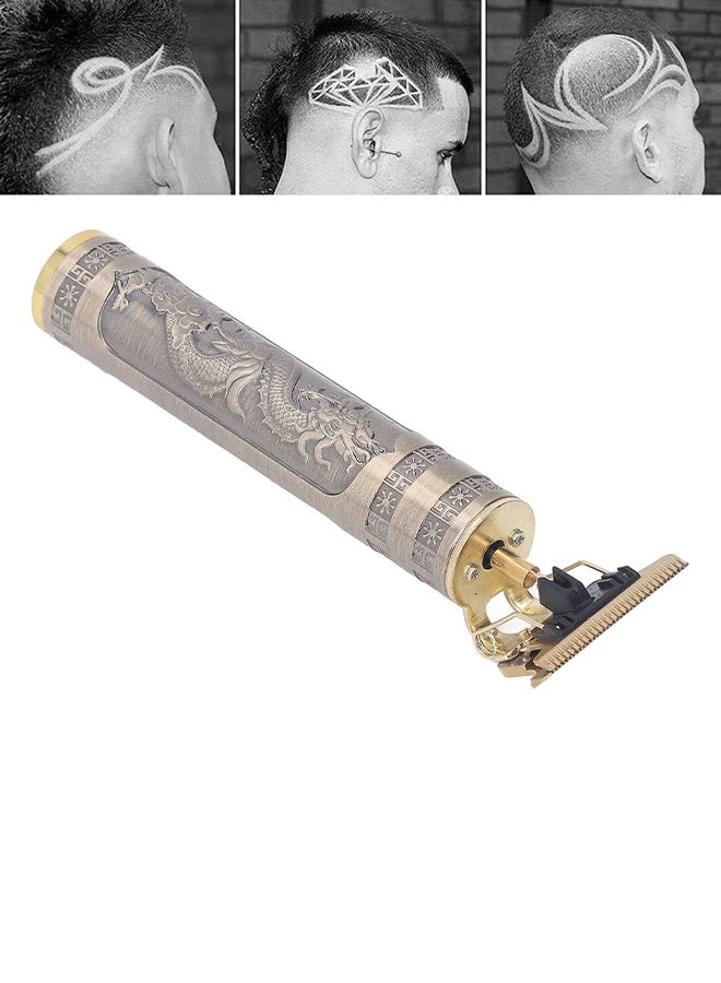 Hair Clipper, USB Charging Compact Electric Hair Clipper, Metal Body, Easy to Clean, Hair Clipper for Haircut (Buddha Pattern) - Image 4