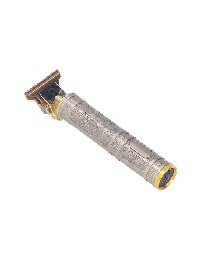 Hair Clipper, USB Charging Compact Electric Hair Clipper, Metal Body, Easy to Clean, Hair Clipper for Haircut (Buddha Pattern) - Image 3