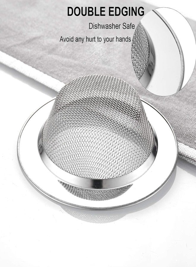 ROKTRY 2 PCS Kitchen Sink Strainer - Stainless Steel, Kitchen Sink Strainer Basket Catcher Wide Rim Perfect for Most Sink Drains, Anti-Clogging Micro Perforation Holes, Rust Free - Image 3