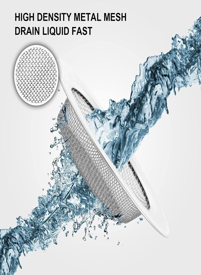 ROKTRY 2 PCS Kitchen Sink Strainer - Stainless Steel, Kitchen Sink Strainer Basket Catcher Wide Rim Perfect for Most Sink Drains, Anti-Clogging Micro Perforation Holes, Rust Free - Image 2