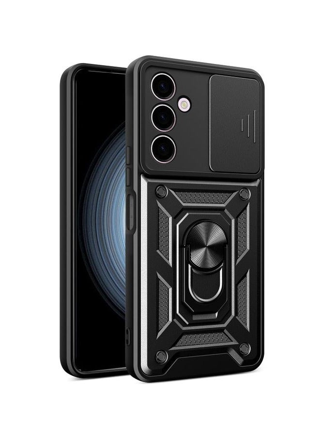 samsung a15 Shield Full Protection Case With Metal Ring &Slide Camera Cover For samsung a15  - Image 1
