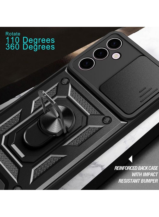samsung a15 Shield Full Protection Case With Metal Ring &Slide Camera Cover For samsung a15  - Image 3