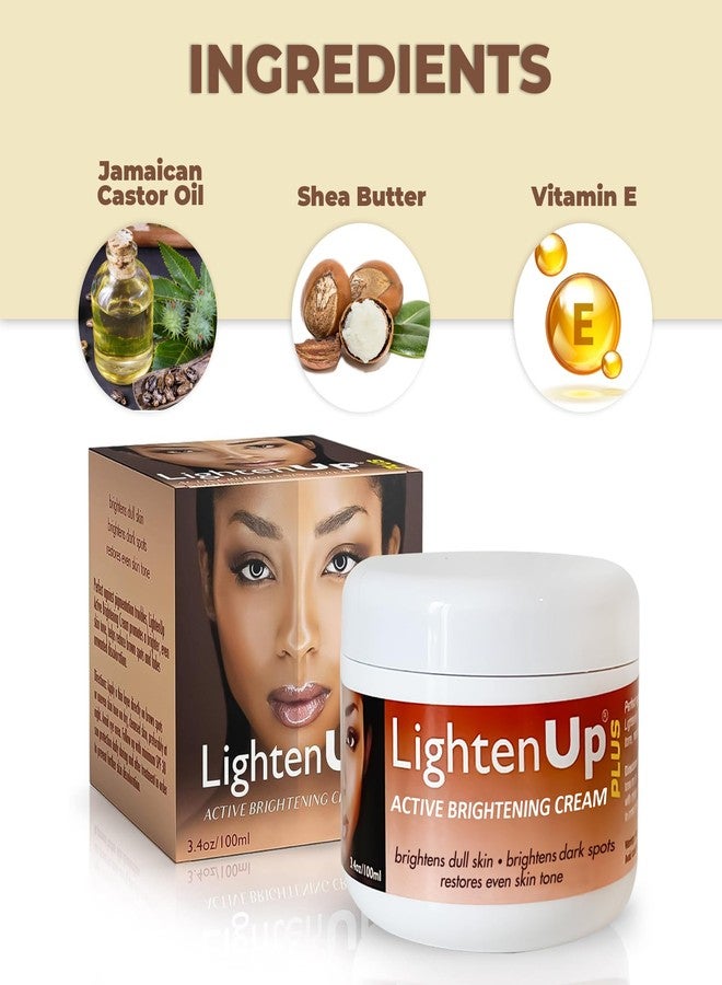 OMIC LIGHTEN-UP Lighten-Up Plus Active Skin Brightening Cream - 3.4 Fl oz / 100 ml - Daily Moisturzing Cream, For Face and Body - Image 2