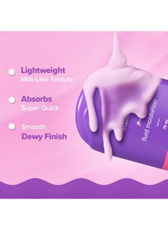 Aqualogica Illuminate + Milk Fluid Moisturizer - 70Ml | Lightweight Milk-Like Texture | Evens Skin Tone | 48Hr Deep Moisturization  - Image 3