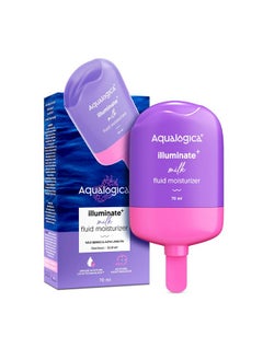 Aqualogica Illuminate + Milk Fluid Moisturizer - 70Ml | Lightweight Milk-Like Texture | Evens Skin Tone | 48Hr Deep Moisturization  - Image 1