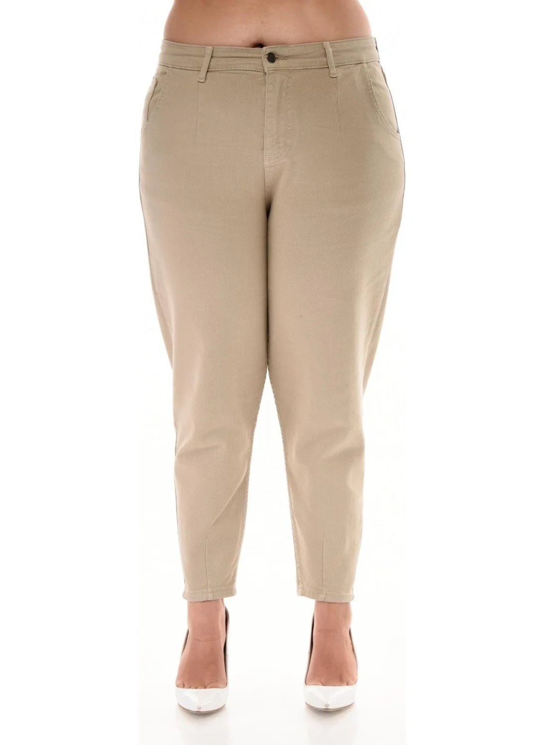 Cedy Denim Women's Plus Size Pleated Mom Jeans C600