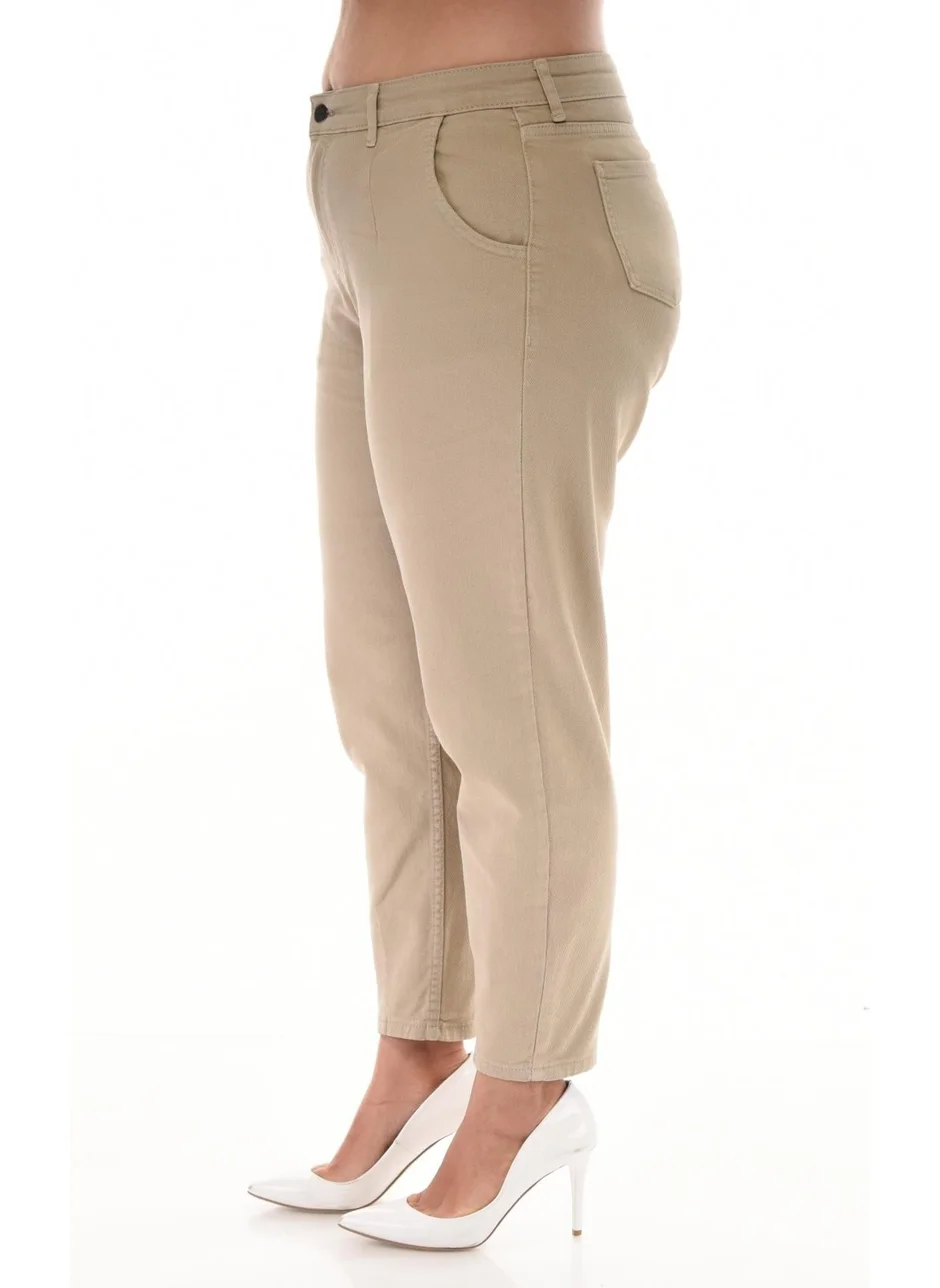 Cedy Denim Women's Plus Size Pleated Mom Jeans C600