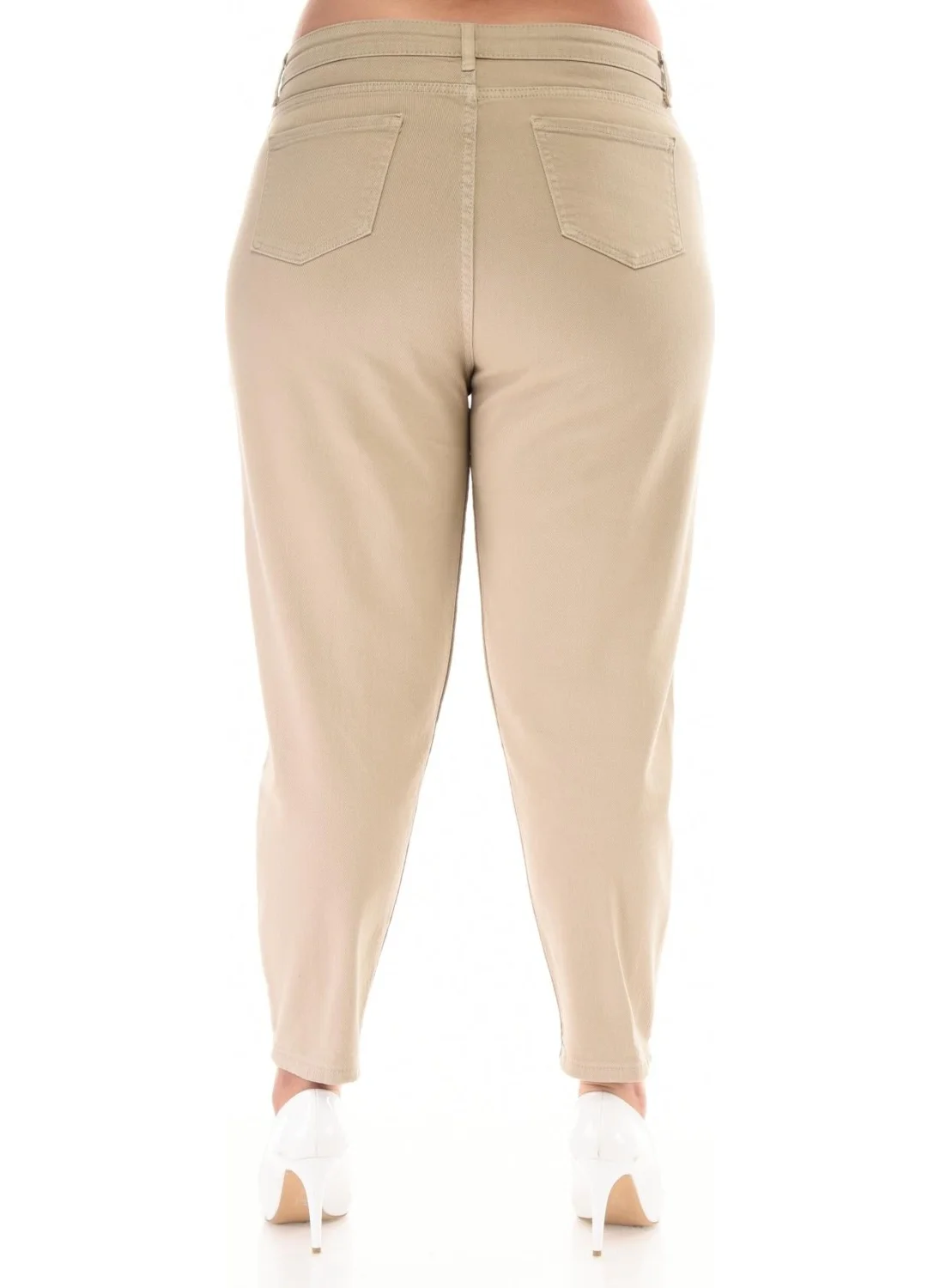 Cedy Denim Women's Plus Size Pleated Mom Jeans C600