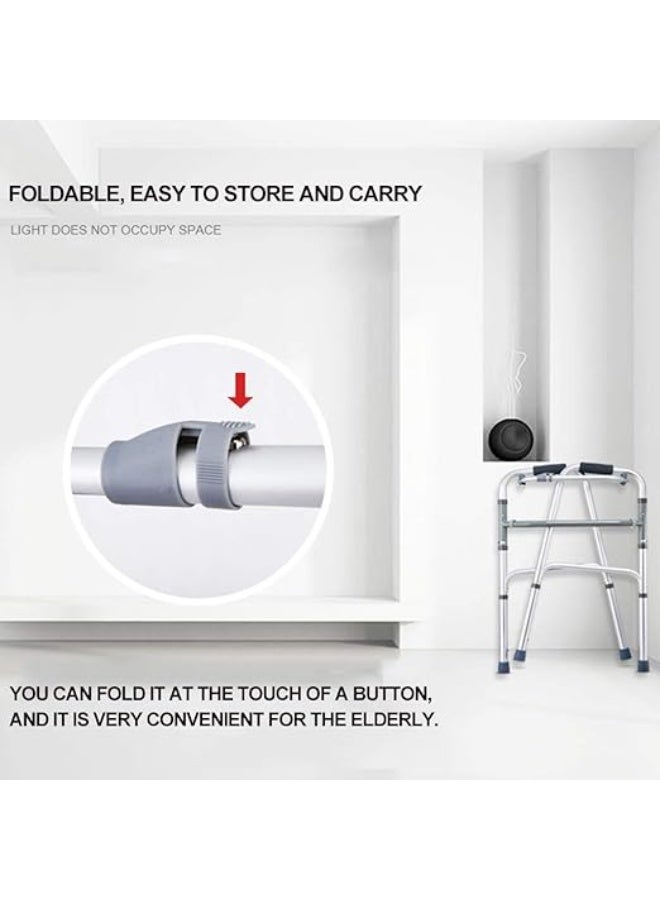 جهاز مشي طبي وإعادة تأهيل قابل للتعديل بمساند للذراعين - عملي وسهل الاستخدام لدعم كبار السن - دعم قوي وآمن للحركة - Image 4