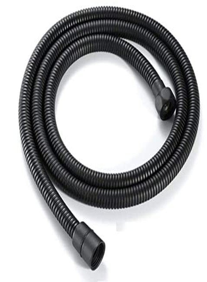 Spazio Stainless Steel Hand Shower Tube Flexible Shower Hose Pipe Pack of 1 For Bathroom & Toilet (Stainless Steel)- Black - Image 1