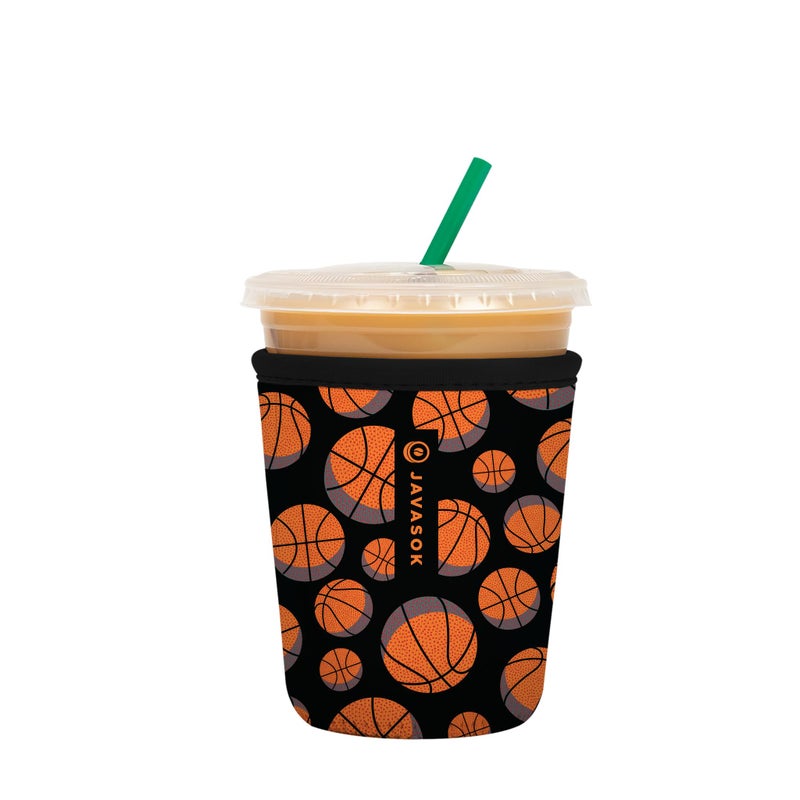 Sok It Java Sok Iced Coffee & Cold Soda Insulated Neoprene Cup Sleeve (Slam Dunk  Small: 16-20oz)