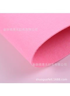 Generic 2MM Thick Colored Felt Fabric for Crafts 1609 Pink 