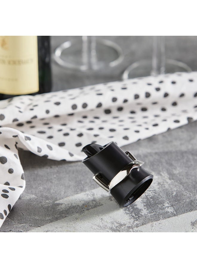 Vacu Vin Champagne Saver And Server - Black - 1 Stopper-Pourer  - Image 2