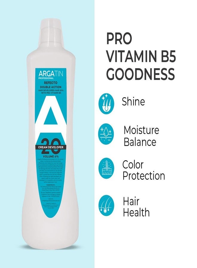 ARGATIN Professional Refecto Hair Color Developer 20 Volume 6% - 1000ml | Cream Developer for Hair Colour (Refecto Developer, 1000 ml) - Image 5