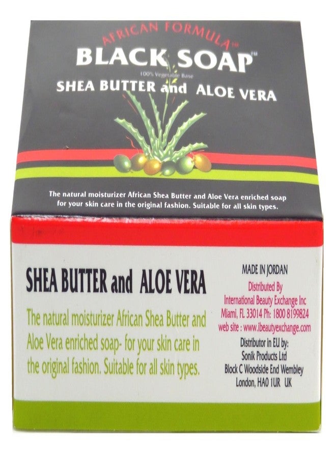 African Formula Black Soap 3.5 Ounce Shea Butter & Aloe Vera (103ml) (6 Pack) - Image 2