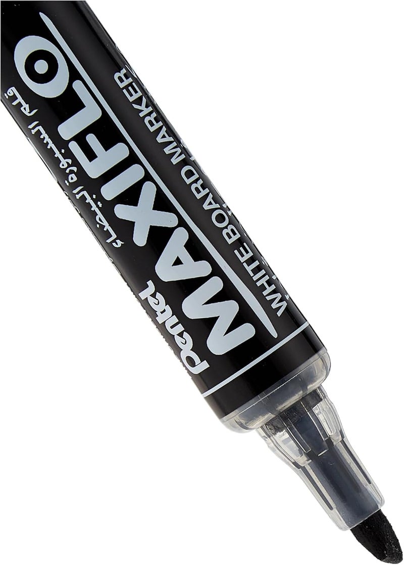 Pentel Maxiflo Slim Chisel Tip White Board Marker 4-Pieces, Assorted - Image 2