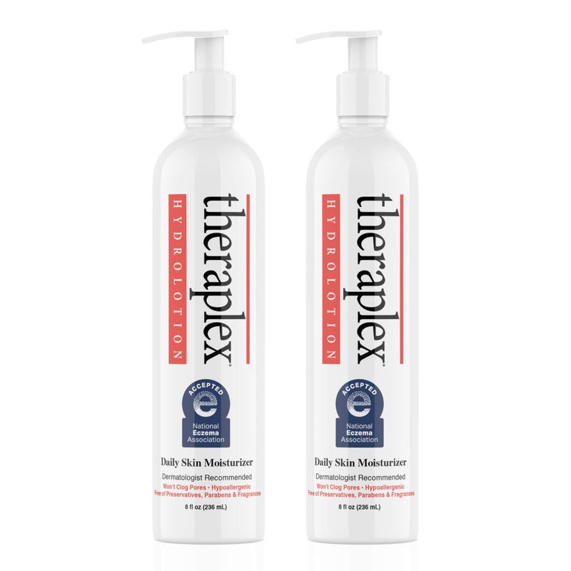 Theraplex Hydrolotion - Dermatologist-Recommended Eczema Lotion, Best Lotion for Severely Dry Skin, Body Lotion without Chemicals, Hypoallergenic, 24-Hour Hydration for Sensitive Skin 2 Pack - Image 1
