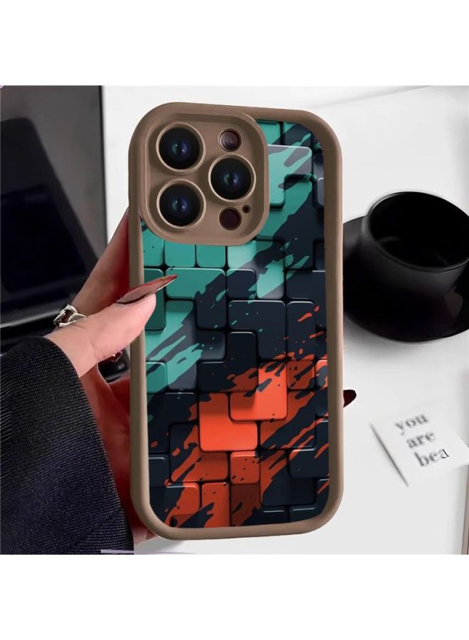 Graffiti Tetris Is Suitable For Apple 16promax Mobile Phone Case Iphone15/14/13 New Protective Cover