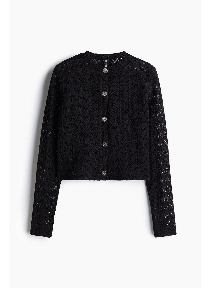 H&M Pointelle-Knit Cardigan  - Image 1