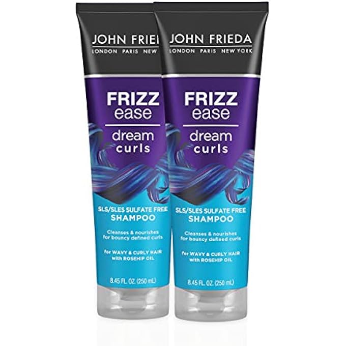 John Frieda FRIZZ EASE DREAM CURLS CURLY HAIR SHAMPOO, SLS/SLES SULFATE FREE, HELPS CONTROL FRIZZ, WITH CURL ENHANCING TECHNOLOGY, 8.45 FLUID OUNCES (PACK OF 2) - Image 1