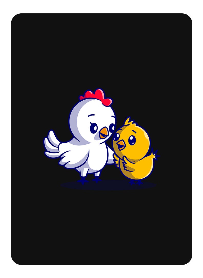 Theodor Protective Flip Case For Xiaomi Pad 6S Pro 12.4 With Trifold Stand Auto Wake Sleep Shockproof Cover Chicken & Hen - Image 1