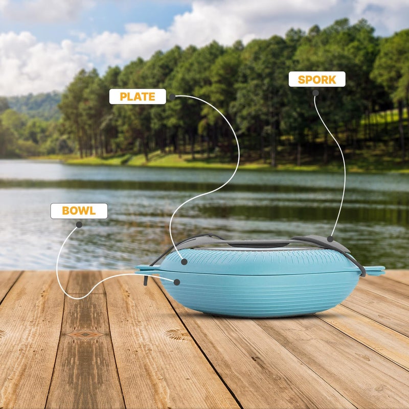 UCO 4-Piece Camping Mess Kit, Blue, Nylon - Image 4