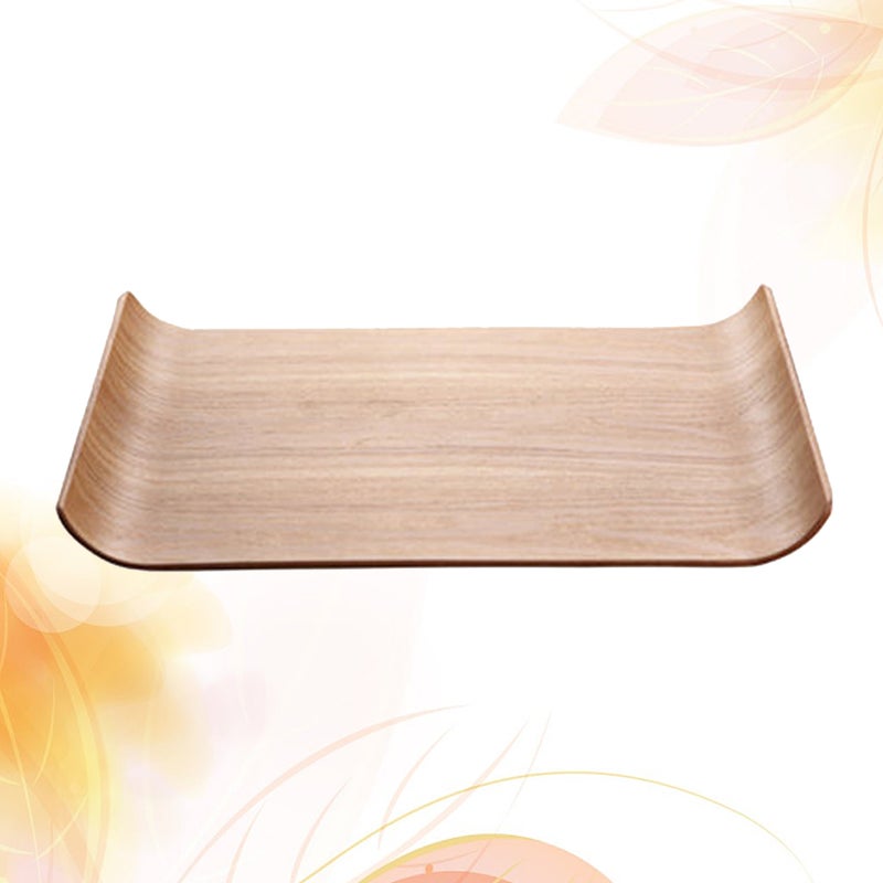 2pcs Wood Friut Tray Ashtree Cake Tray Food Serving Tray for Party Service - Image 4