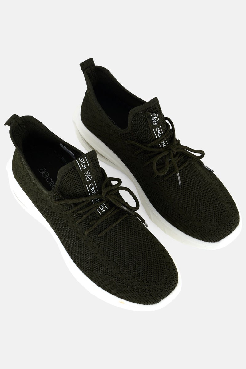 CROSSHATCH Men Trevel Lace Up Training Shoes, Olive - Image 4