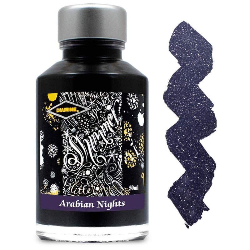 Diamine Shimmering Fountain Pen Ink Arabian Nights 50ml - Image 2