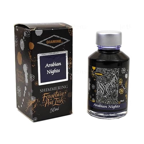 Diamine Shimmering Fountain Pen Ink Arabian Nights 50ml - Image 3