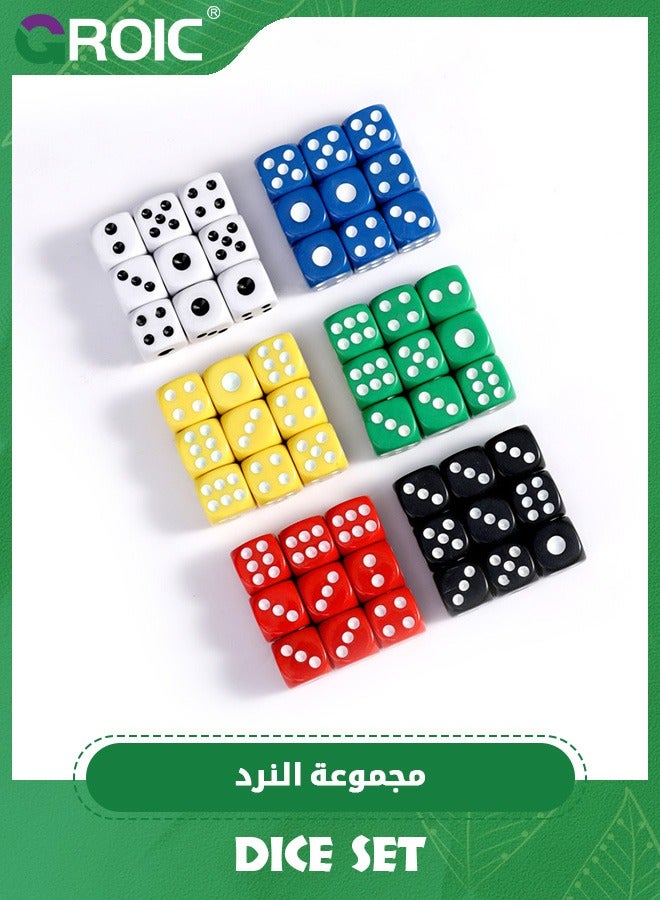 GROIC 35 Pieces 6 Sided Dice Set, Games Dice 14MM Premium Translucent Rounded Corners Colored Bulk Dices for Board Games, Classroom Teaching, Dices Game (with Pouch)  - Image 4