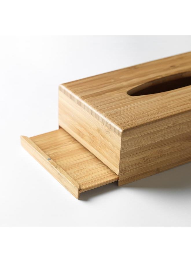 Box for tissues, bamboo, 26x14 cm