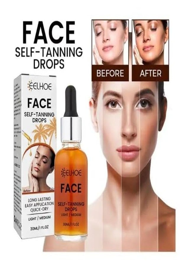 Annma Products قطرات تسمير الوجه من آنما برودكتس® جلو أون | سيروم تسمير طبيعي بدون شمس للنساء | لون بشرة موحد، لمسة نهائية مشرقة | تركيبة خفيفة وسهلة المزج | مناسب لجميع أنواع البشرة | 30 مل - Image 5