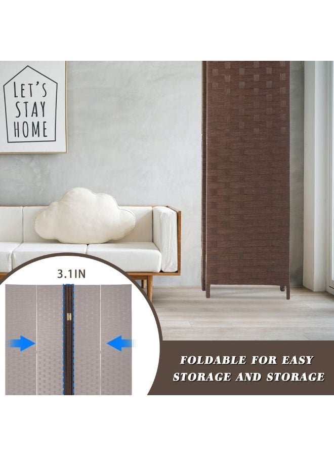 MOMENT Foldable Movable Stretch Room Divider, [200 X 180Cm] Fully Hand-Woven Entrance Partition, Suitable For Office, Bedroom, Living Room, Hotel Room Wall  - Image 5