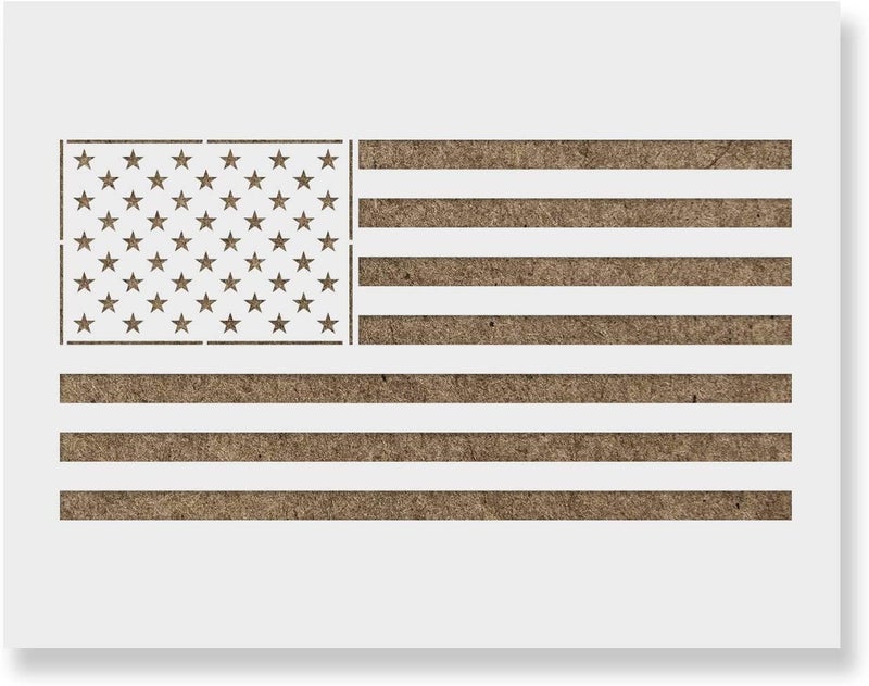 Create Your Own American Flag Crafts and Decor with Reusable Stencils - Laser-Cut on Mylar Plastic for Long-Lasting Use LIONX