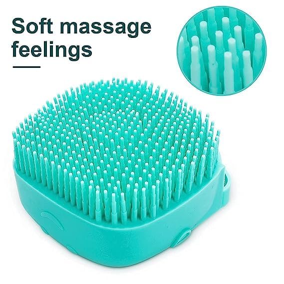 DIKPUL Silicone Body Brush, Bathing Brush For Dead Skin Removal Exfoliating, Bath Brush With Liquid Soap Dispenser,Bath Loofah For Babies,Kids,Women,Men And Pets Non Toxic Brush - Image 4