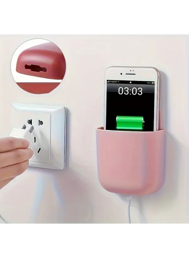 Yellow Wall Mounted Adhesive Storage Box No Drill Strong Hold For Remote Controls And Phones - Image 5