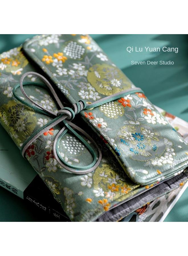 Bluejw Seven Deer Hand-made, Loose-leaf Hand Account Book Suit Online Red Hand Account Book Antique Note-taking Notebook Girl Detachable - Image 3