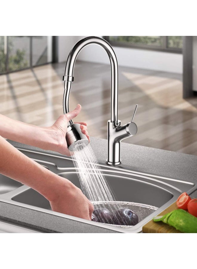 971 Junction Faucet Extener Faucet Sprayer, Double Mode Water Saving Kitchen Extender Flexible Water Tap Extender 360 Degree Rotating - Innovative, Adjustable, Multi-Angle Design for Effortless Water Dispensing in All Directions, Bendable Ensuring Splash-Proof and Smooth Water Flow - Image 1