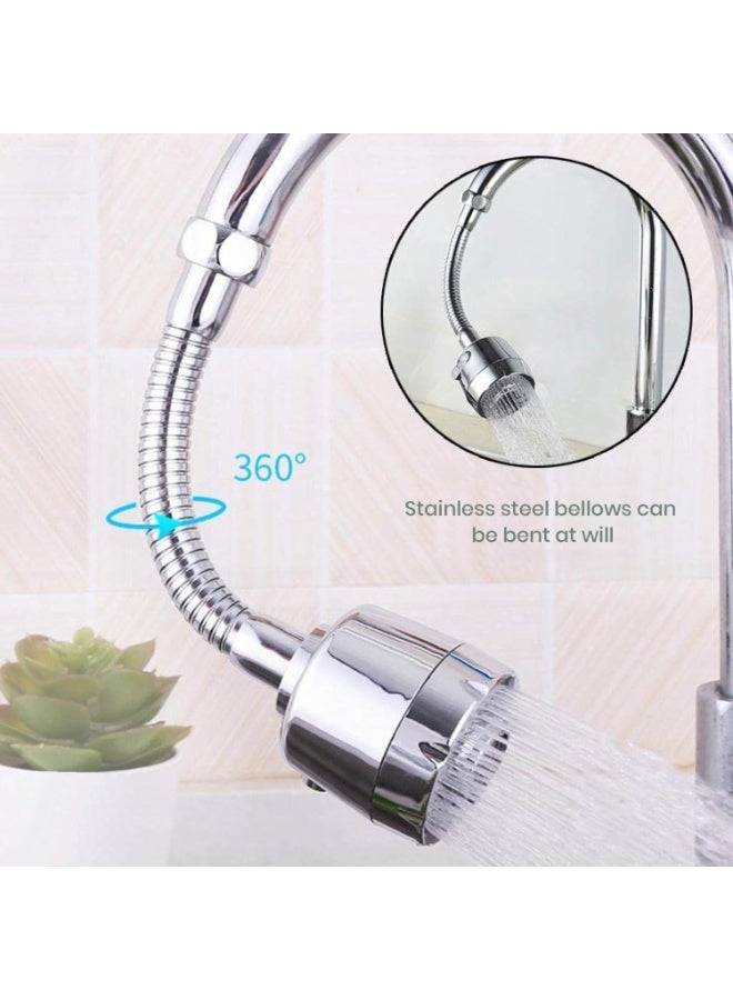 971 Junction Faucet Extener Faucet Sprayer, Double Mode Water Saving Kitchen Extender Flexible Water Tap Extender 360 Degree Rotating - Innovative, Adjustable, Multi-Angle Design for Effortless Water Dispensing in All Directions, Bendable Ensuring Splash-Proof and Smooth Water Flow - Image 5