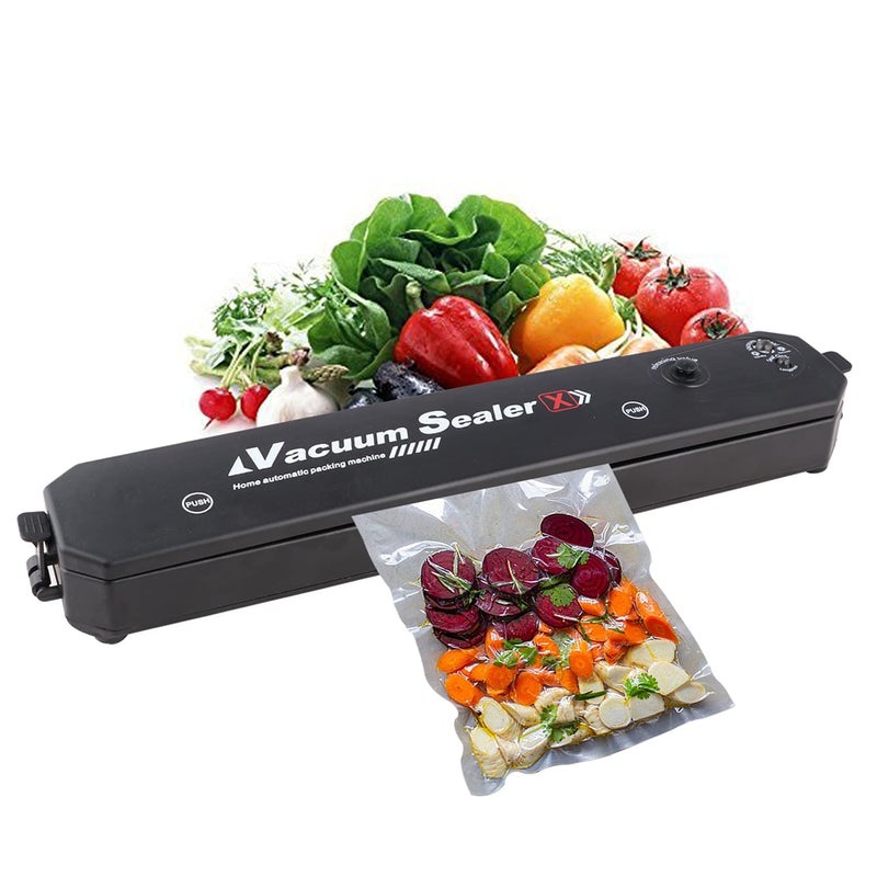 Decor delight2in1 Electric Vacuum Sealer for Food Storage Home Automatic Packing Sealing Machine Household Kitchen Fresh Keeping food sealer Dry Moist Air sealing system Black1Pcs - Image 2