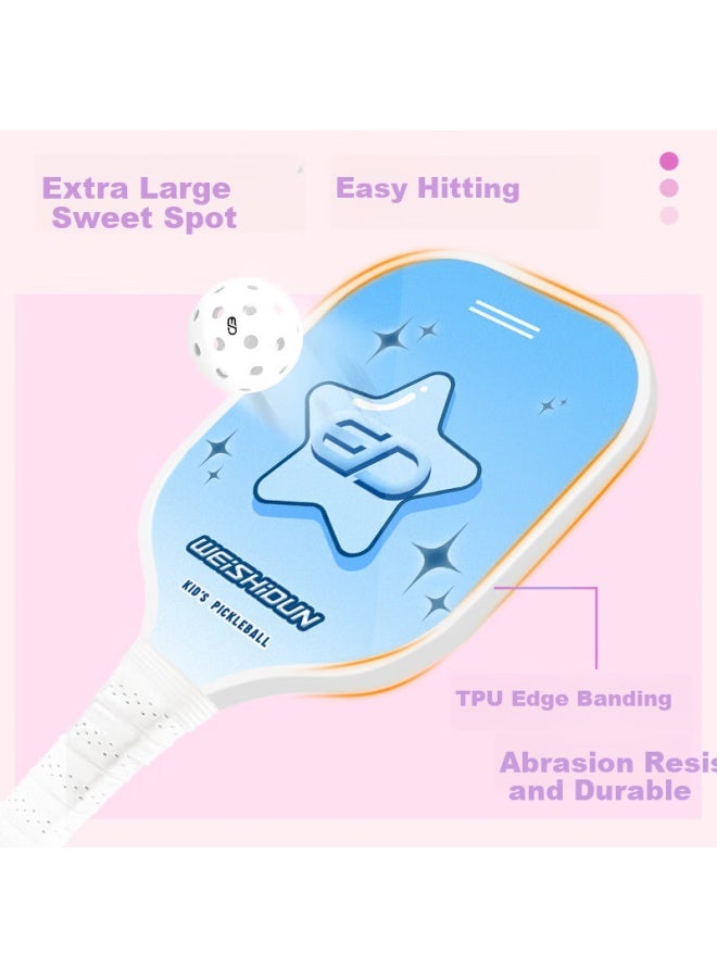 Weishidun Pickleball Paddle Black Blue Parent-child Set - Image 4