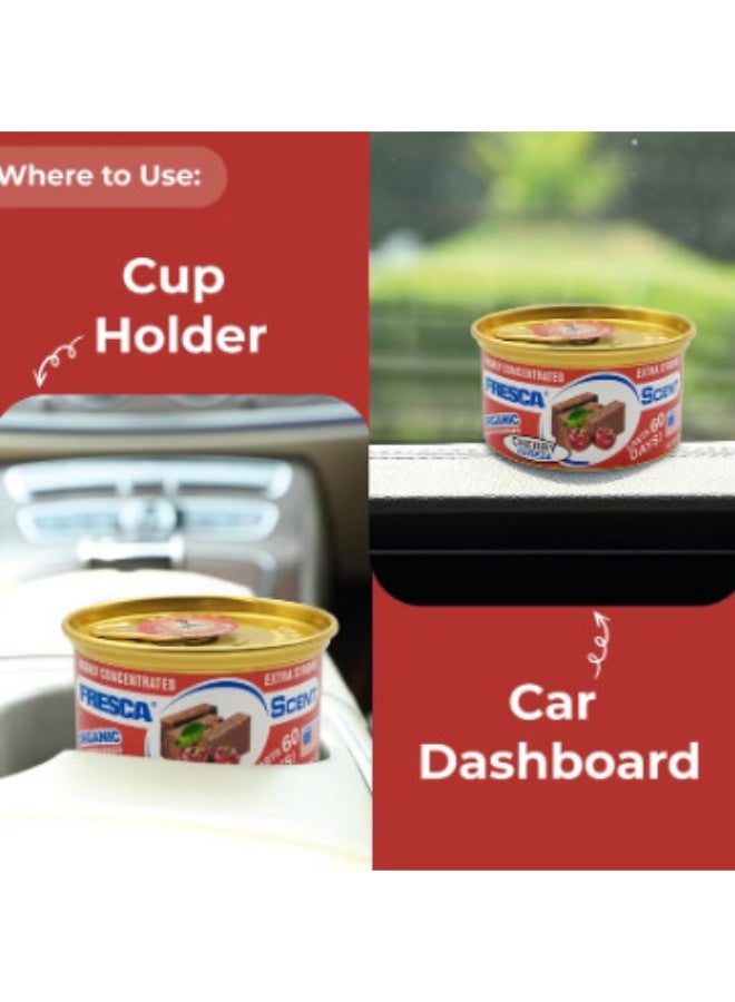 فريسكا معطر جو عضوي برائحة الكرز من فريسكا، عالي التركيز، قوي جدًا، خالٍ من الكحول، 42 غرام، AS-560-CH - Image 2