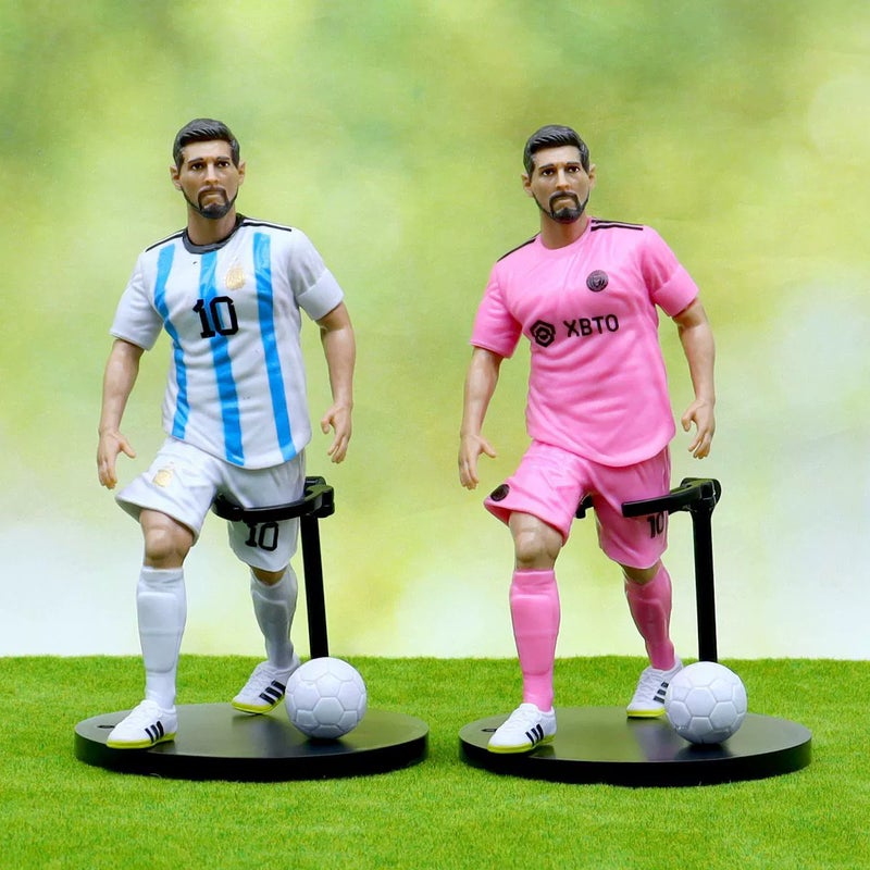 مجسمات نجوم كرة القدم لكأس العالم ميسي رونالدو مبابي تماثيل أكشن - Image 4
