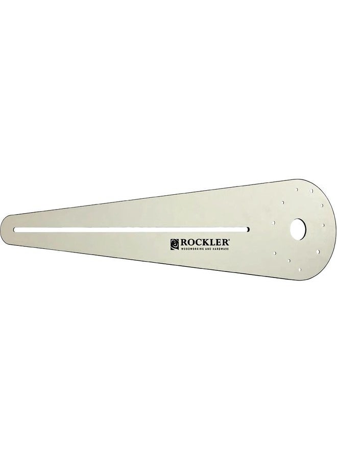 روكلر قالب قطع دوائر روكلر - قالب قطع دوائر راوتر يقطع دوائر مثالية من 10 إلى 52 بوصة D - يتضمن دبوسين محوريين مركزيين - أداة قطع الدوائر تناسب معظم الأشكال الشائعة - Image 1