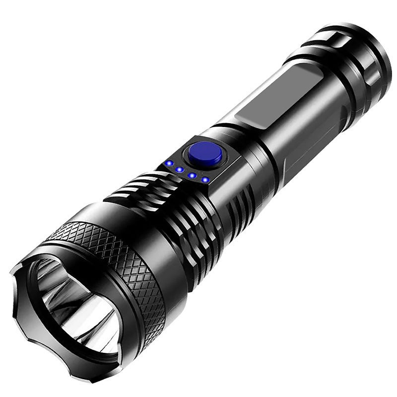 Cross-border Strong Light Flashlight USB Charging Power Display Home Outdoor Portable Night Fishing Camping Style Strong Flashlight 839usb flashlight