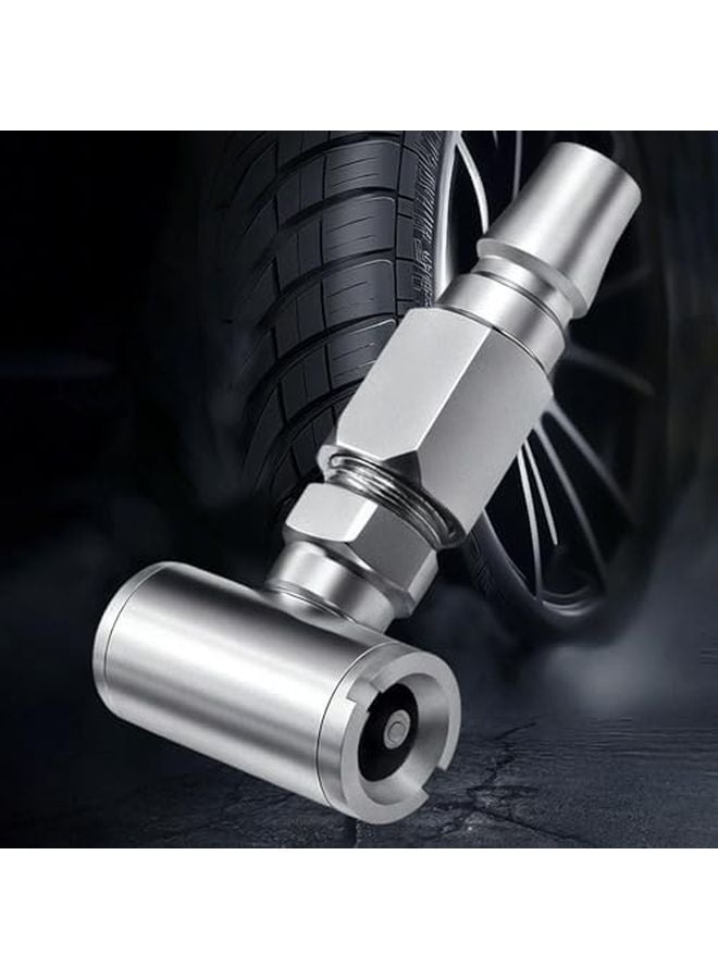 محول نفخ هوائي ثقيل ذو طرف مزدوج لكرسي هواء الإطارات للسيارات والدراجات - Image 3