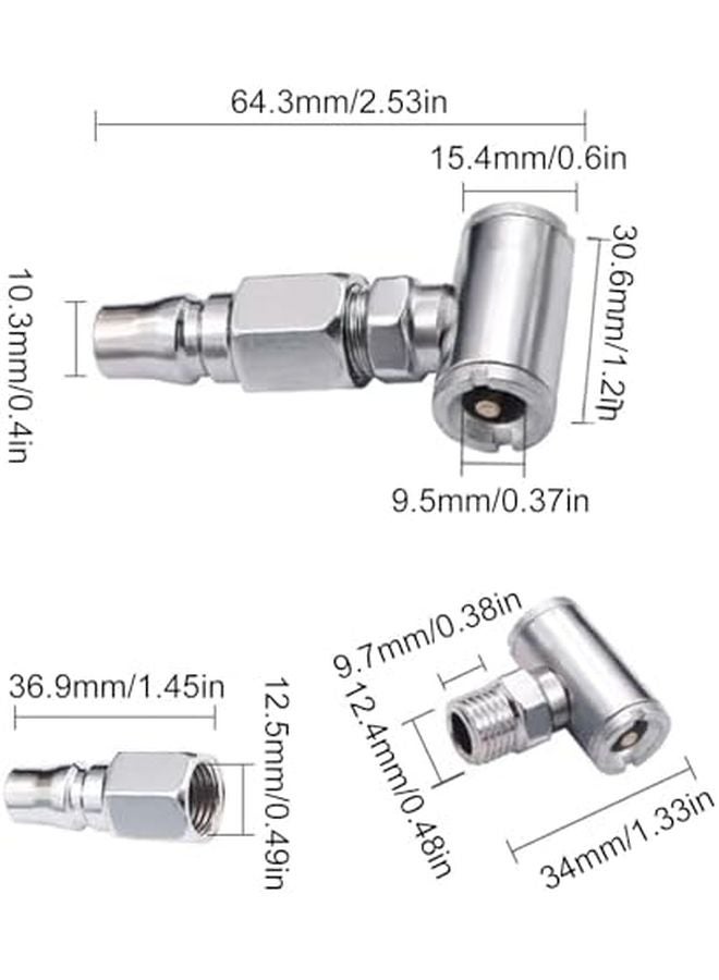 محول نفخ هوائي ثقيل ذو طرف مزدوج لكرسي هواء الإطارات للسيارات والدراجات - Image 4